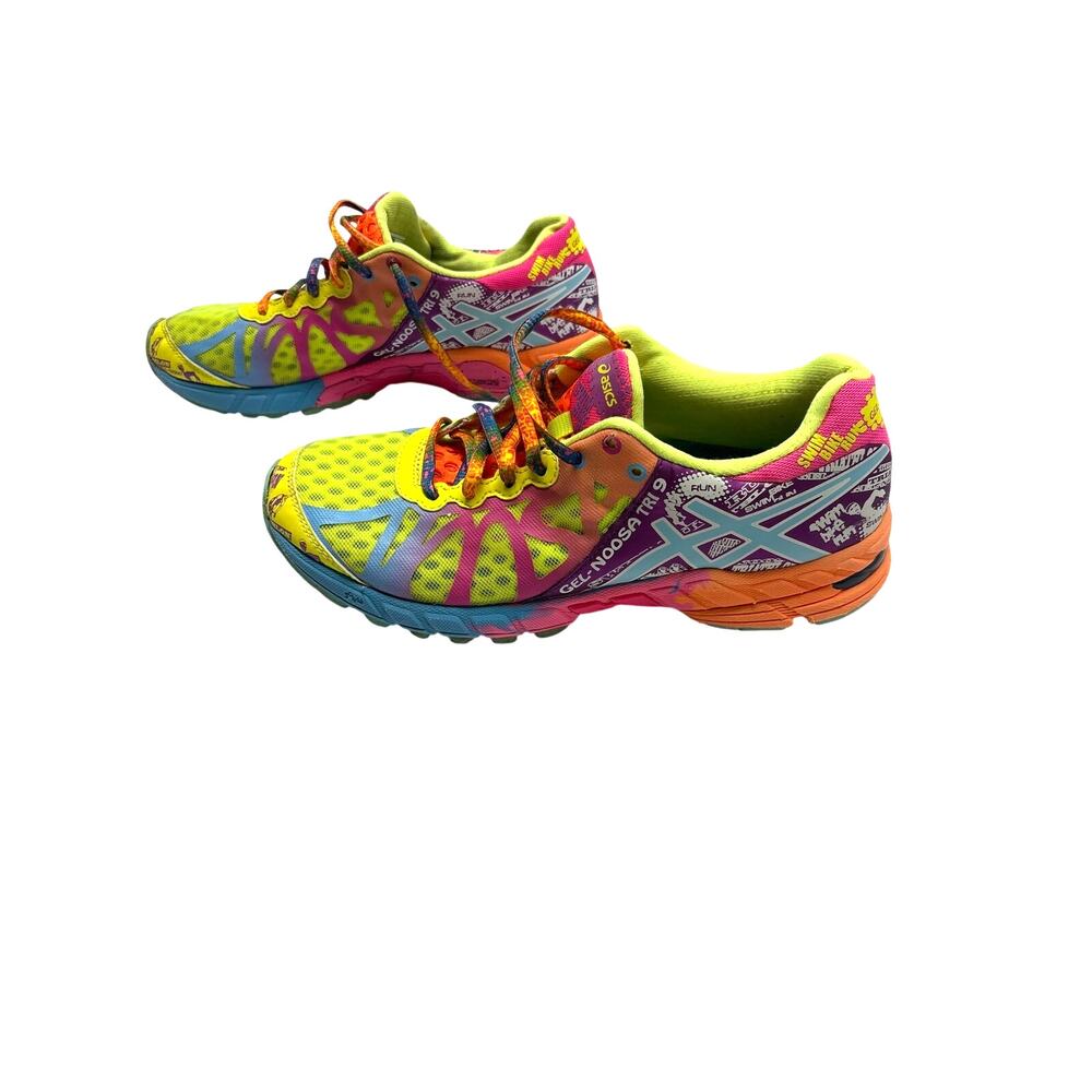 ASICS Gel-Noosa Tri 8 Women’s Running Shoes Size 8 Neon Pink Yellow T458N